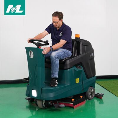 Harga yang bagus 1700W Mesin Pembersih Lantai Industri Ride On Scrubber Dryer Otomatis 110L on line