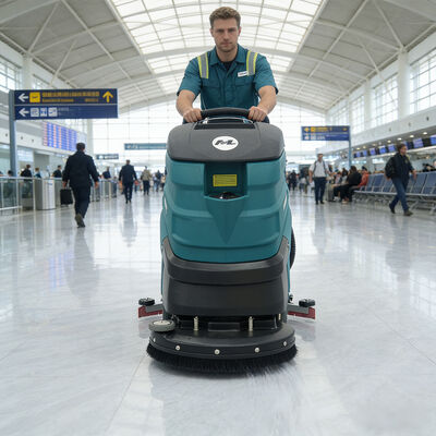 Good price Professional Industrial Walk Behind Scrubber 16Gal 500W Motor and Large Capacity Tanks online