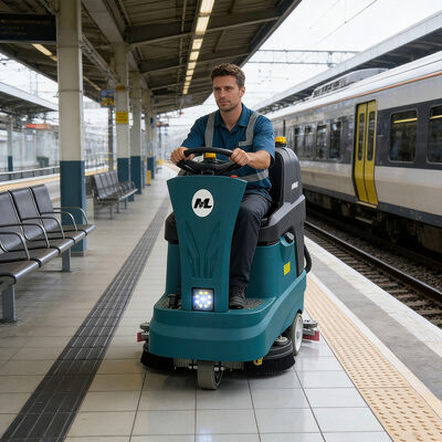 Καλή τιμή ODM Ride On Floor Scrubber Αυτοματοποιημένη πλυντήρια πλυντηρίων 120rpm σε απευθείας σύνδεση