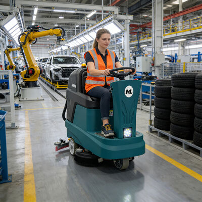 Good price Automatic Ride On Floor Scrubber Cleaner For Hospital Garage online