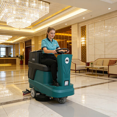 Bom preço Máquina de limpeza de piso de 90L, com motor acionável, tanque de recuperação on-line