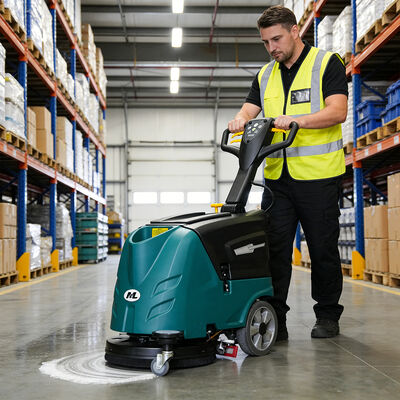 Good price Walk Behind Floor Scrubber Battery Powered Industrial Commercial Floor Cleaning Machine online