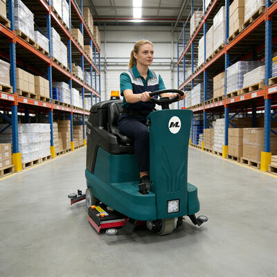 Goede prijs Vloerwasser Rider drooger Ride On Dual Brush 5500m2/H 110L online