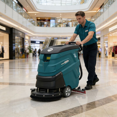 Good price Battery‑Powered Walk Behind Floor Scrubber 100Ah, 5‑Hour Runtime for Large Commercial Spaces online