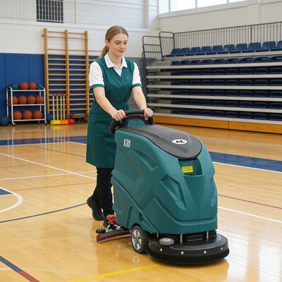 Good price 500W Motor Walk Behind Floor Scrubber, 4.5h Runtime, Ideal for Schools and Supermarkets online