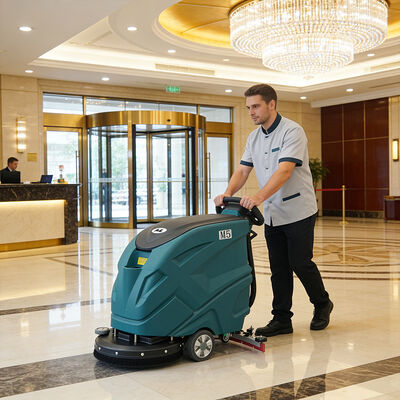 Good price 2000㎡/h High‑Efficiency Walk Behind Scrubber with 310W Suction Motor for Factories online